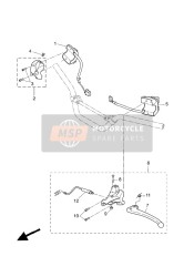 3VLH39450000, Boulon,  Levier, Yamaha, 2